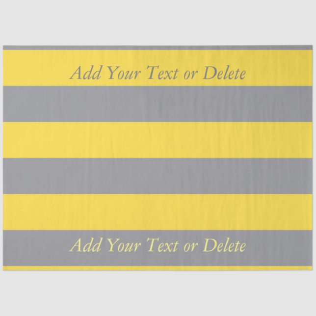 Papel De Seda Personalizar Gris Amarillo Claro Y Suave (Anverso)