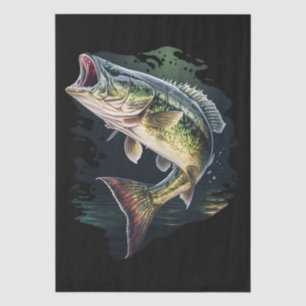 Papel De Seda Pesca de lubina de boca grande