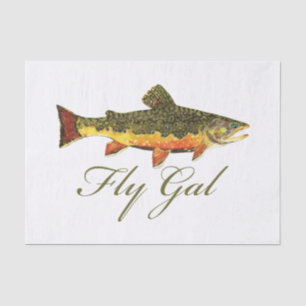 Papel De Seda Pesca de trucha femenina