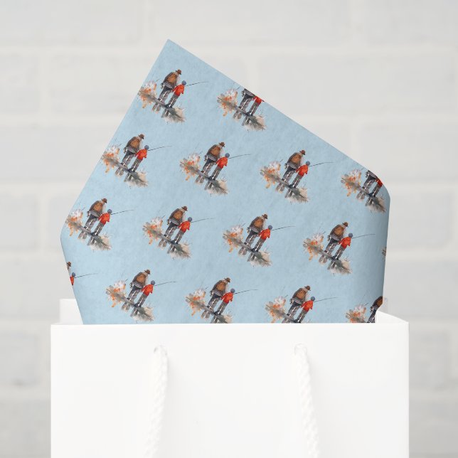 Papel De Seda Pesca genial Padre Hijo (Bolsa de regalo)