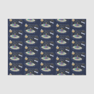 Papel De Seda Pescado alegre lindo del ilustracion del personali