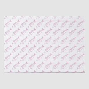 Papel De Seda Pescado bonito dulce en rosa y blanco pastel