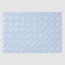 Papel De Seda Pescado de atún de albacore blanco sobre azul past