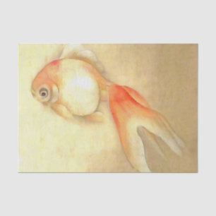 Papel De Seda Pescado de oro japonés apacible