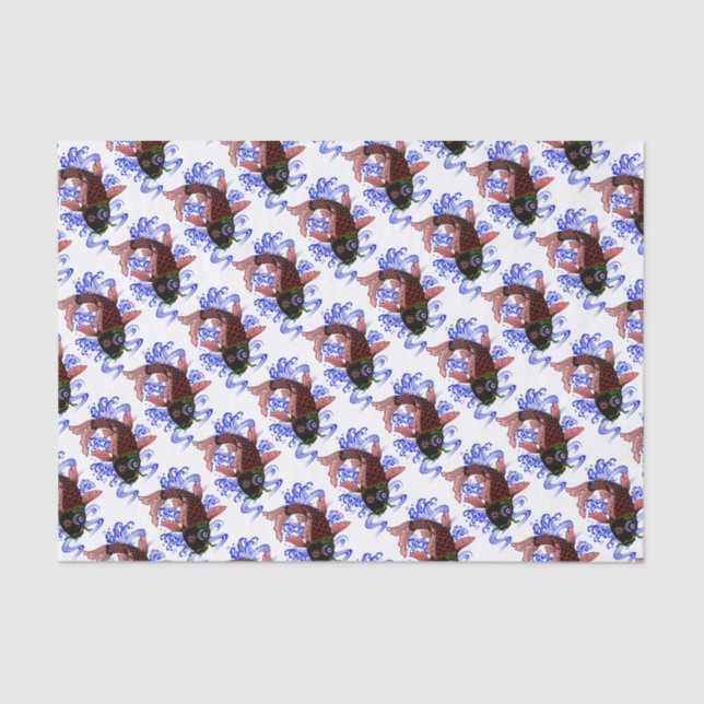 Papel De Seda Pescado japonés (Anverso)