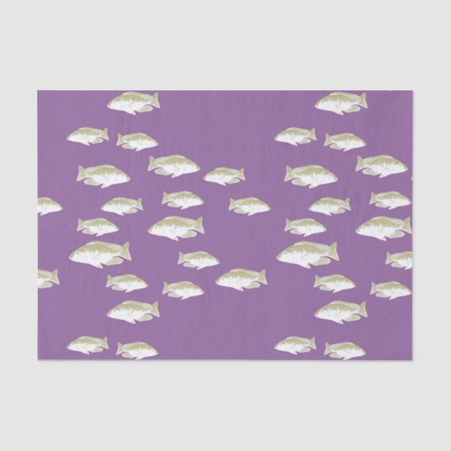 Papel De Seda Pescado morado (Anverso)