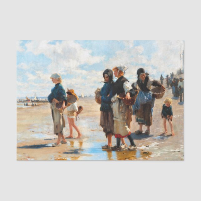 Papel De Seda Pescado por John Singer Sargent (Anverso)