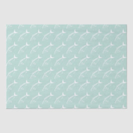 Papel De Seda Pescado salmón australiano en blanco en Aqua