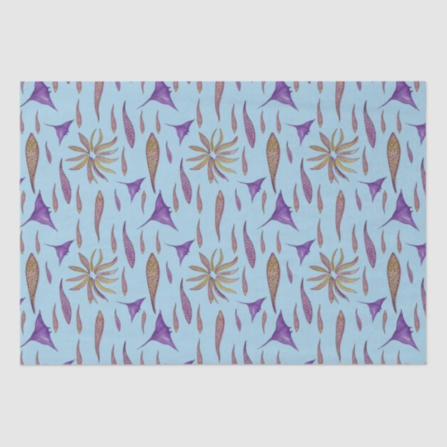 Papel De Seda Pescado y rayas (Anverso)