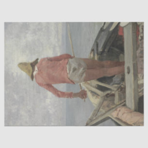 Papel De Seda Pescador en su barco (por Vincenzo Caprile)