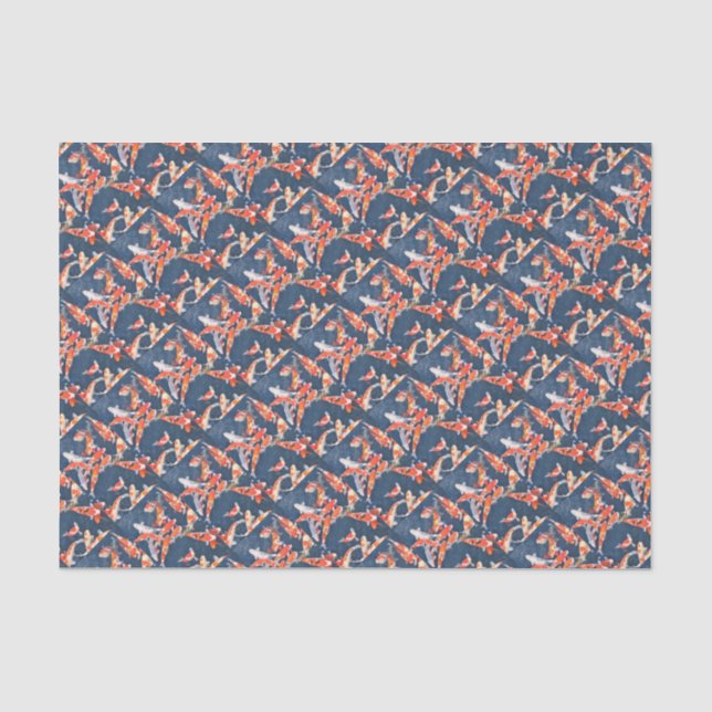 Papel De Seda Pescados de Koi (Anverso)