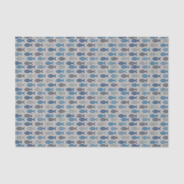 Papel De Seda Pescados de lino (Anverso)
