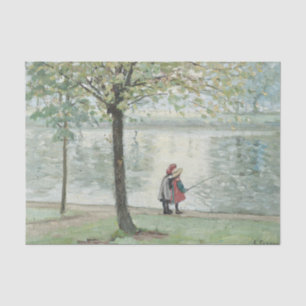 Papel De Seda Pescar en el parque por Alice Maud Fanner
