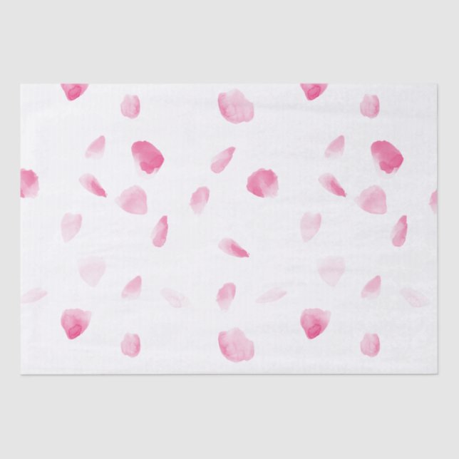 Papel De Seda Petales de Rosa románticos (Anverso)