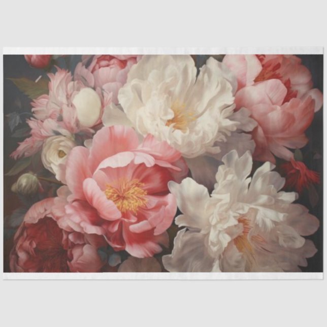 Papel De Seda Petales y flores (Anverso)