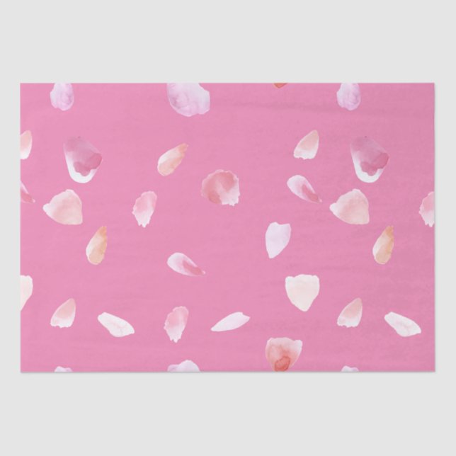 Papel De Seda Pétalos rosa rosados (Anverso)