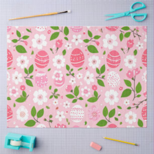 Papel De Seda Pétalos y Huevos Pintados