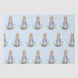 Papel De Seda Peter el Conejo con la Cesta de Huevos de Pascua