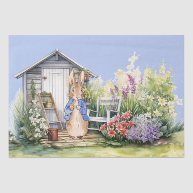 Papel De Seda Peter the Rabbit Garden Shed (Anverso)