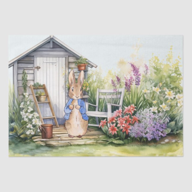 Papel De Seda Peter the Rabbit Garden Shed (Anverso)