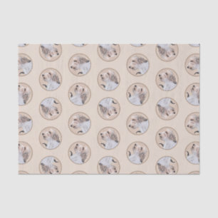 Papel De Seda Petit Basset Griffon Vendéen pinta arte de perro d