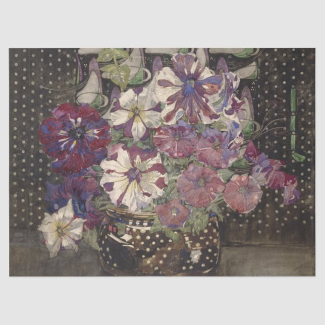 Papel De Seda Petunias por Charles Mackintosh (Anverso)