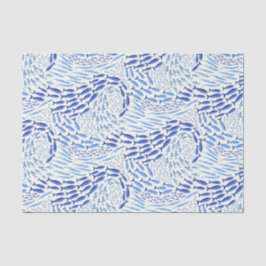 Papel De Seda Pez de Océano Azul nadando - Claro