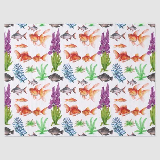 Papel De Seda Pez Tropical (Anverso)