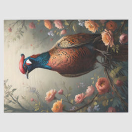 Papel De Seda Pheasant Floral