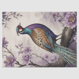 Papel De Seda Pheasant Floral