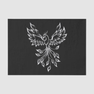 Papel De Seda Phoenix Rises en Negro