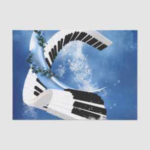 Papel De Seda Piano curvo