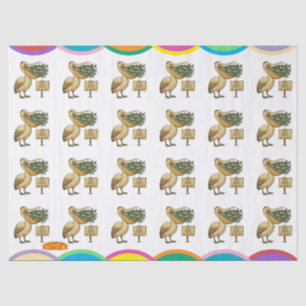 Papel De Seda Pico de pelícano Pierre brillante