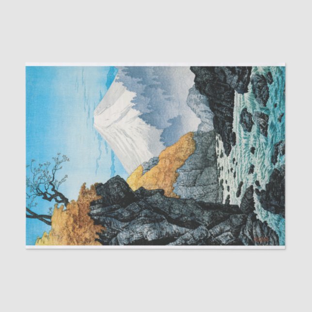 Papel De Seda Pie del Monte Ashitaka (1932) por Hiroaki Takahash (Anverso)