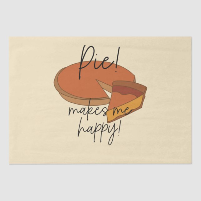 Papel De Seda Pie me hace feliz (Anverso)