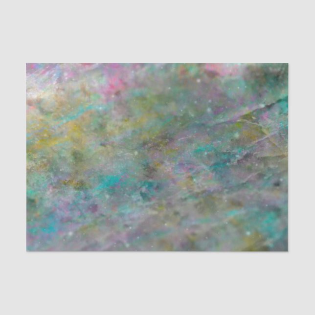 Papel De Seda Piedra Cristal Arcoíris Multicolor Canica Fiesta (Anverso)