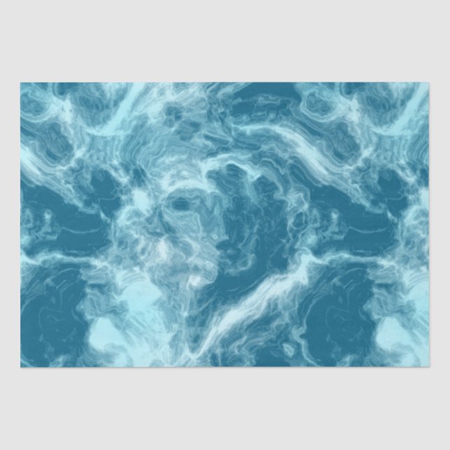 Papel De Seda Piedra de luna del mar profundo (Anverso)