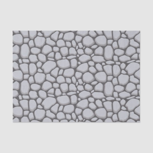 Papel De Seda Piedras grises pavimentadas (Anverso)