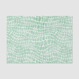 Papel De Seda Piel de cocodrilo color agua verde