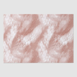 Papel De Seda Piel de serpiente blanca de oro Rosa