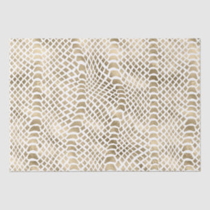 Papel De Seda Piel de serpiente dorada de glam