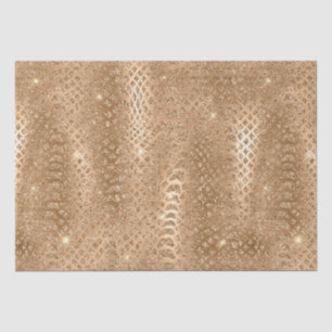 Papel De Seda Piel de serpiente Purpurina Glam Gold