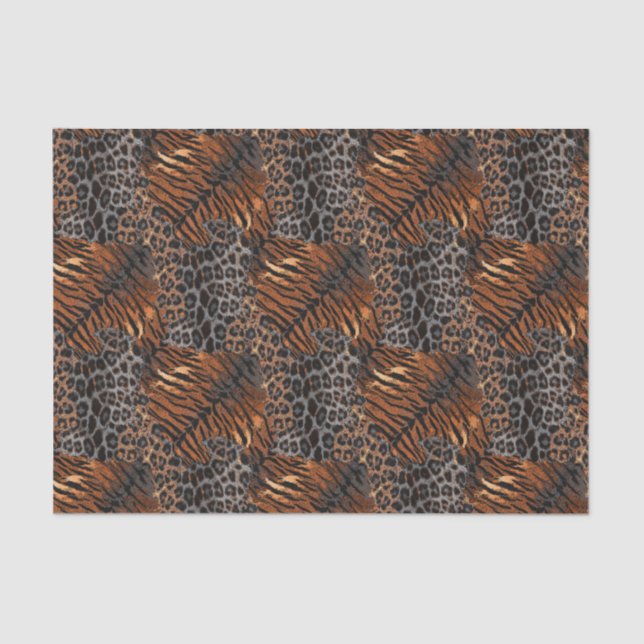 Papel De Seda Piel de tigre leopardo (Anverso)