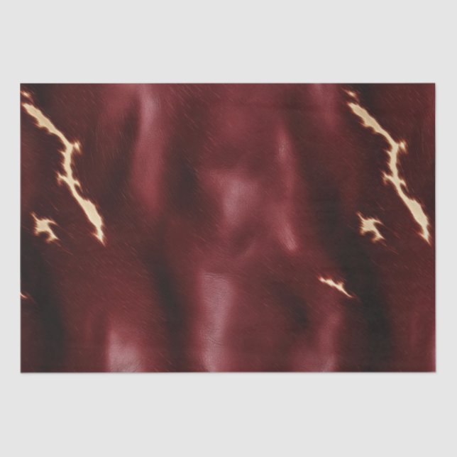 Papel De Seda Piel de vaca del Suroeste Rojo Profundo (Anverso)