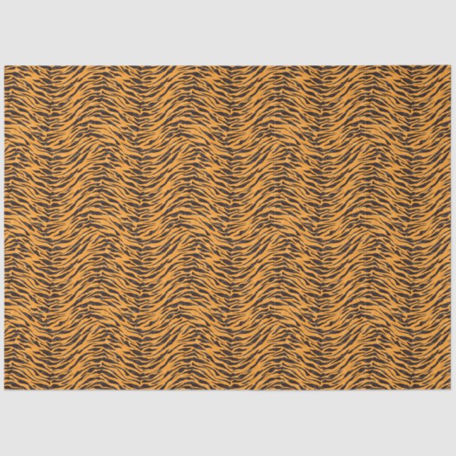 Papel De Seda Pieles de tigre, piel de tigre, patrón de piel ani (Anverso)