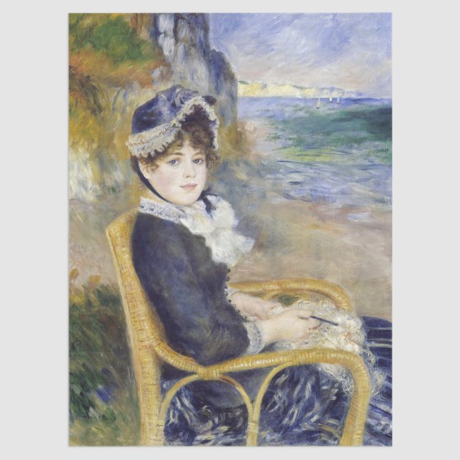 Papel De Seda Pierre-Auguste Renoir - A orillas del mar (Subido por el creador)