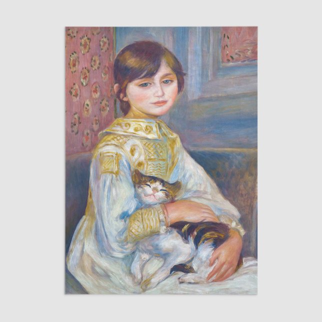 Papel De Seda Pierre-Auguste Renoir - Niño con gato (Subido por el creador)