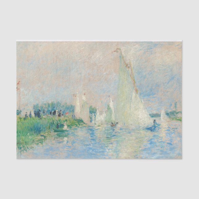 Papel De Seda Pierre-Auguste Renoir - Regatta en Argentina (Anverso)