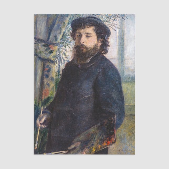 Papel De Seda Pierre Auguste Renoir - Retrato de Claude Monet (Subido por el creador)