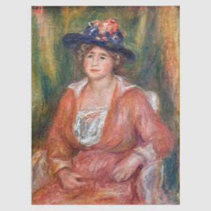 Papel De Seda Pierre-Auguste Renoir - Retrato de mujer sentada